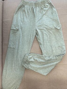 SHEIN Light Gray Cargo Sweatpants for Men